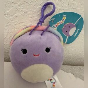 Squishmallows Swerl The Snail 3.5" Plush Clip-On KeyChain NWT